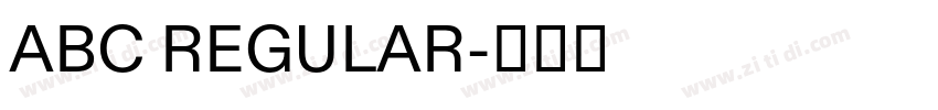 ABC REGULAR字体转换